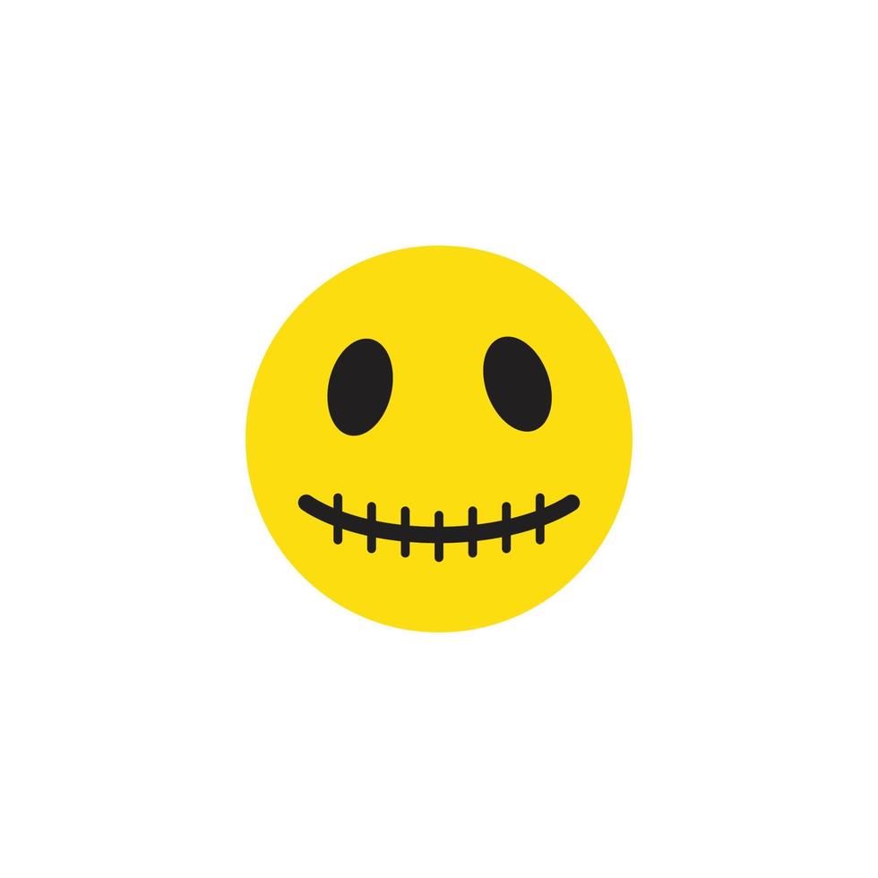 cara de plantilla de emoticon vector