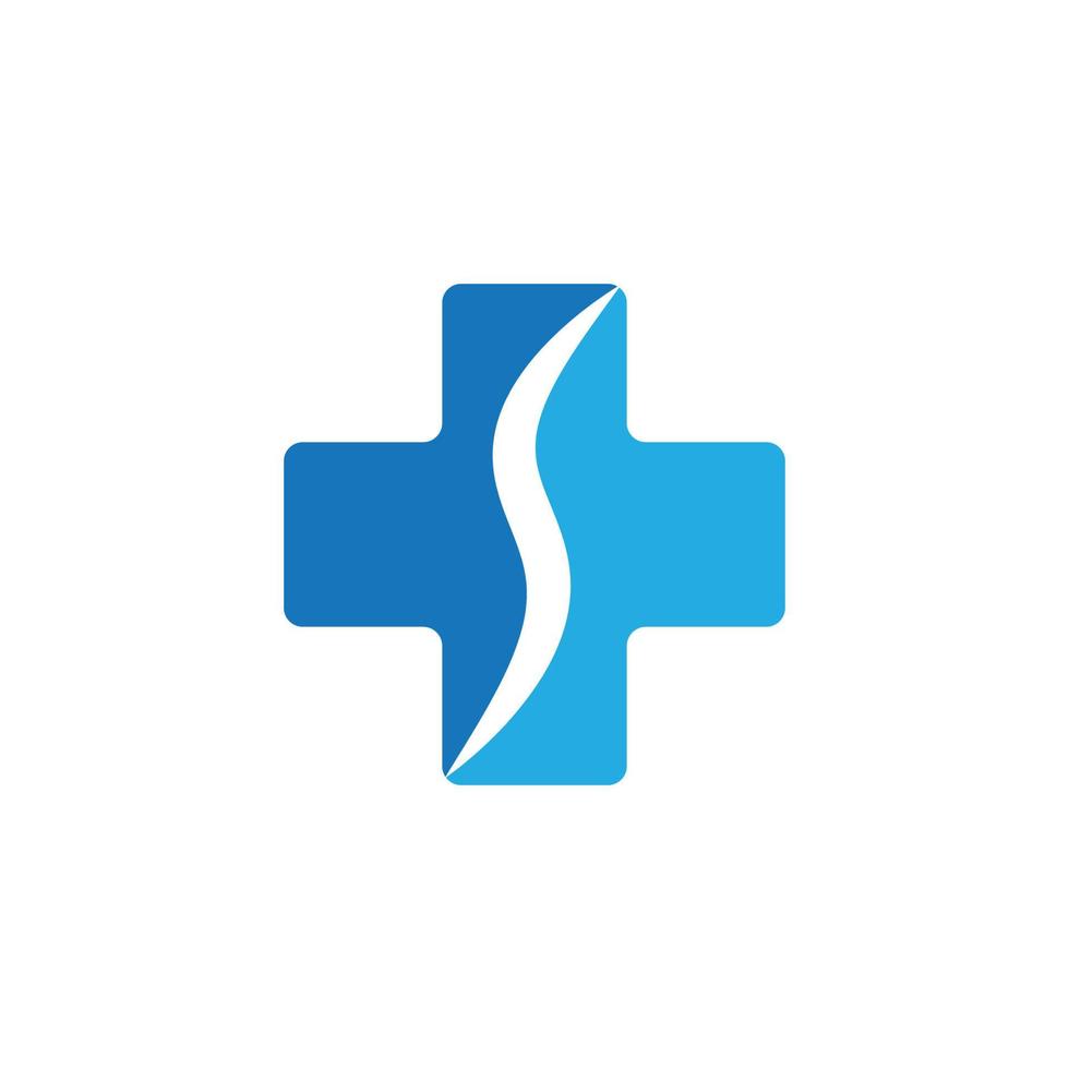 logo medico de salud vector