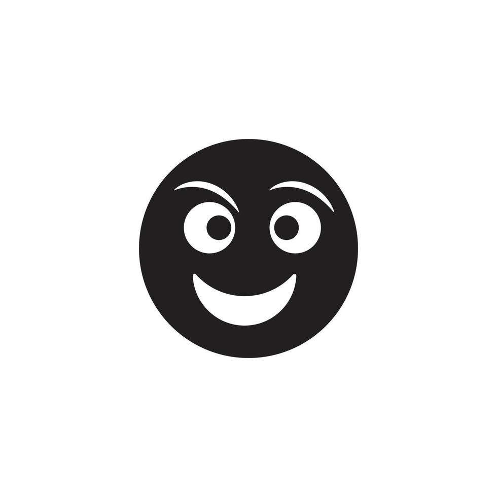 cara de plantilla de emoticon vector