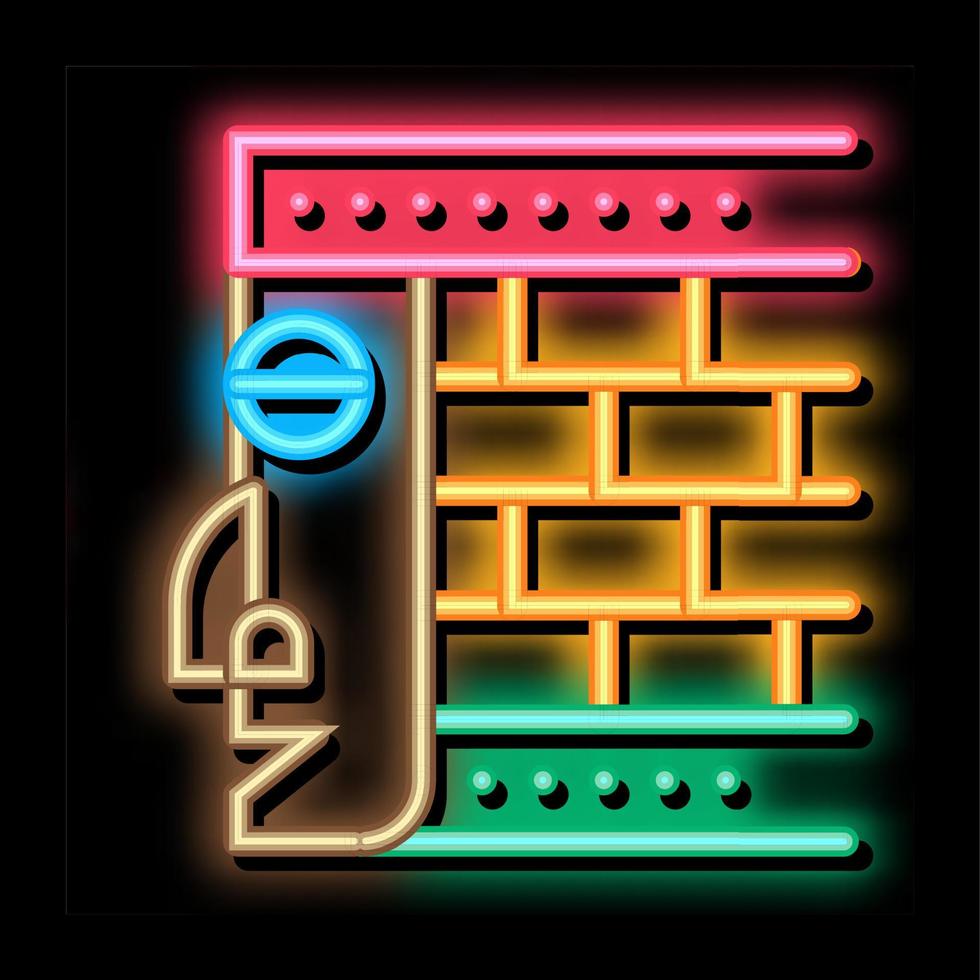 Architectural Element neon glow icon illustration vector