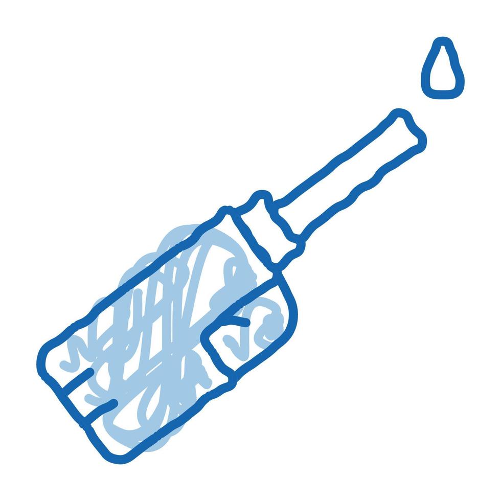 gaz encendedor doodle icono dibujado a mano ilustración vector
