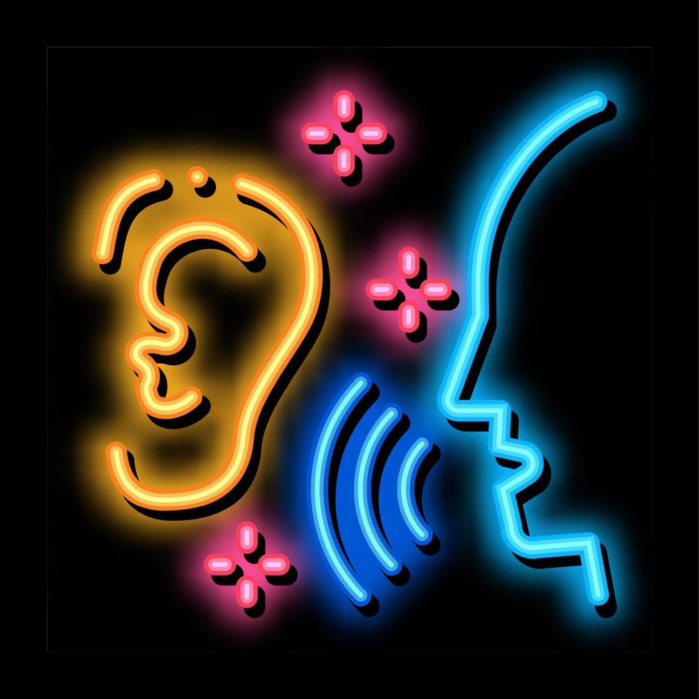 Listening to Human Singing Vector Illustration