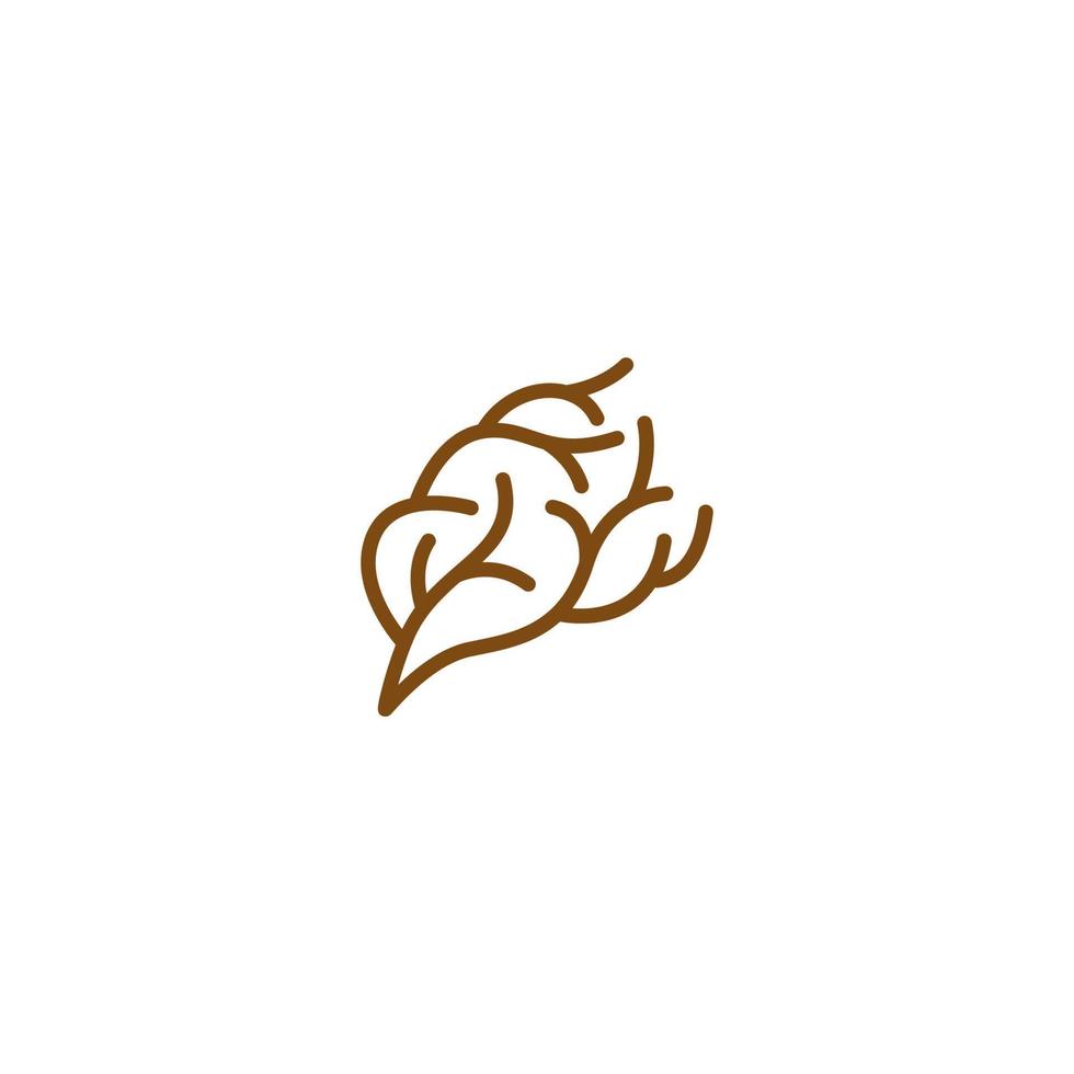 brain logo design. brain lamp vector design.