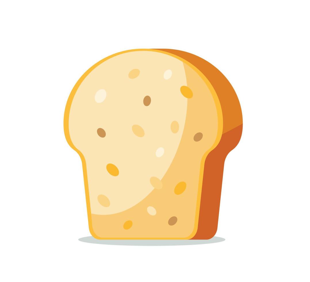 bread loaf isolate vector illustration