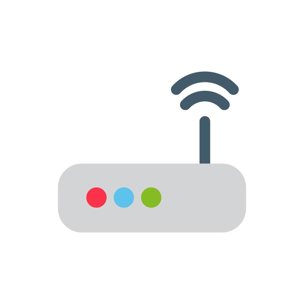 router icon flat vector