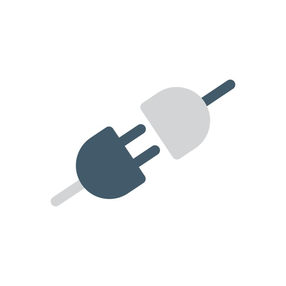 icono de enchufe de cable vector