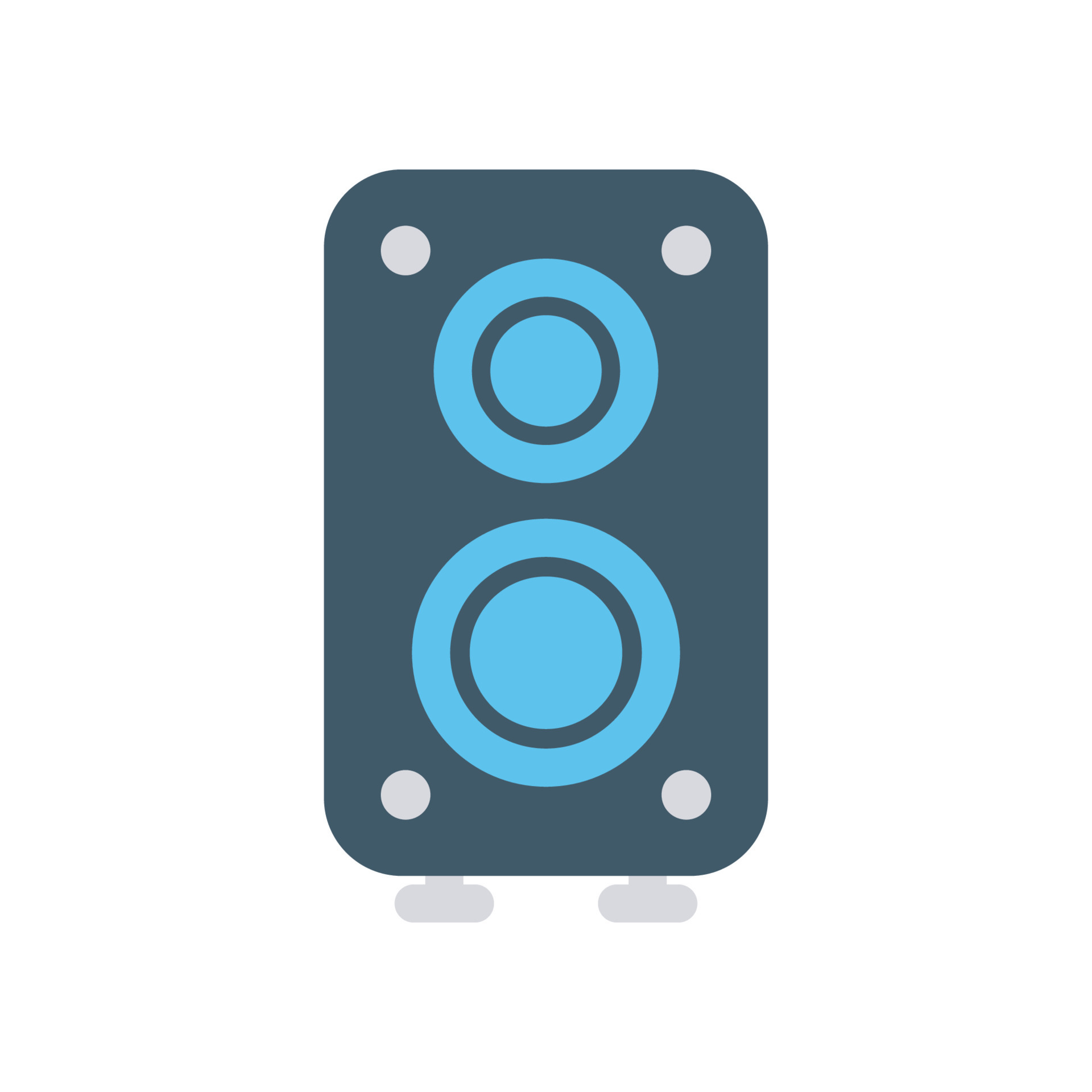 speaker icon flat 17790277 Vector Art at Vecteezy