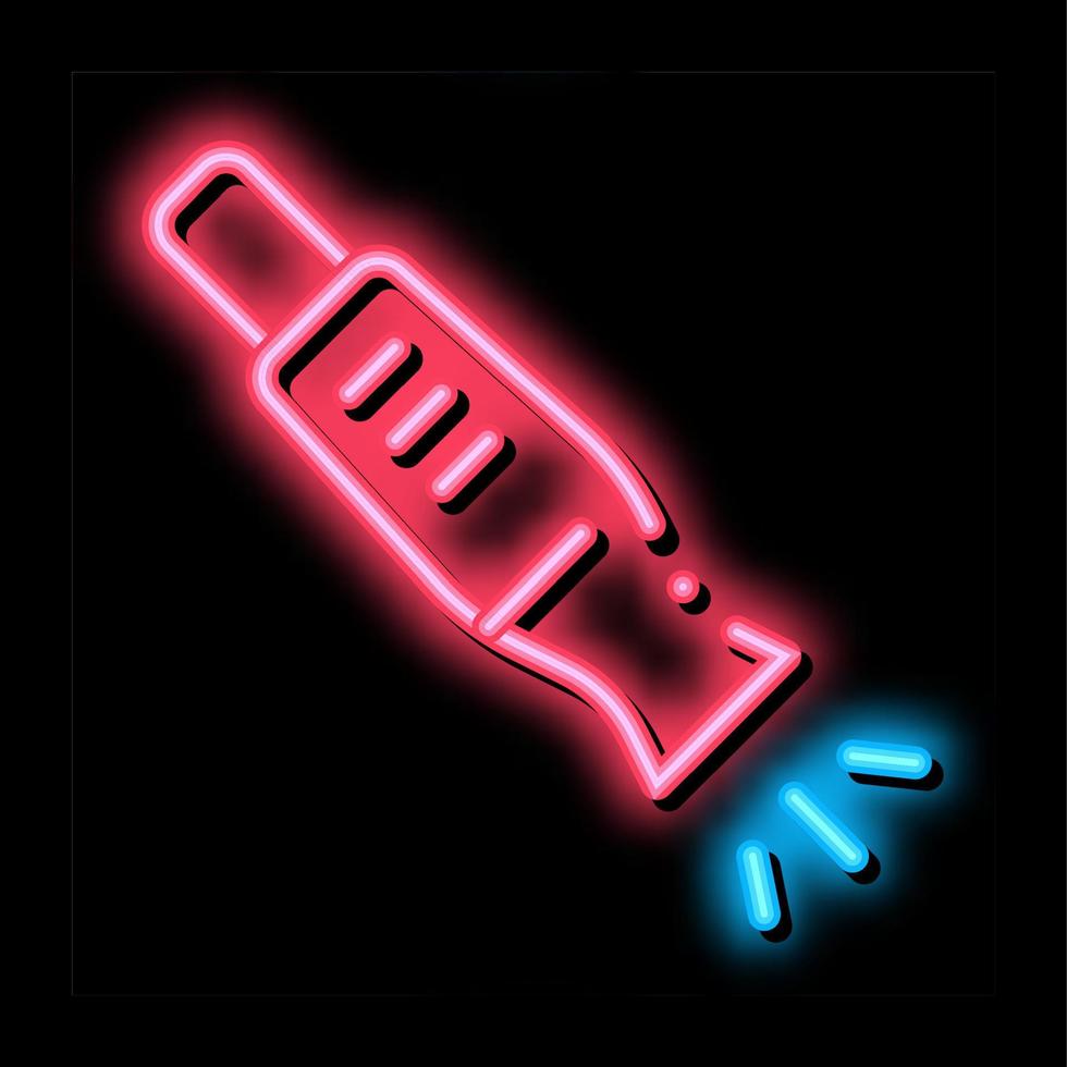 Hunting Whistle neon glow icon illustration vector