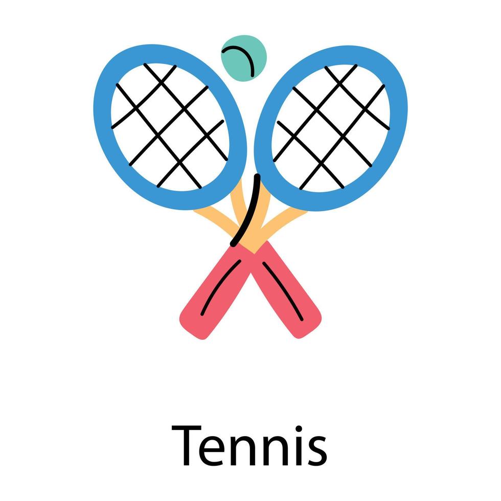 Trendy Tennis Concepts vector