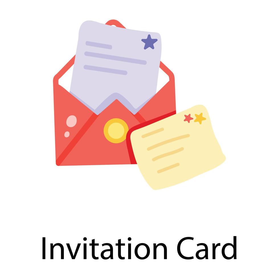 Trendy Invitation Card vector