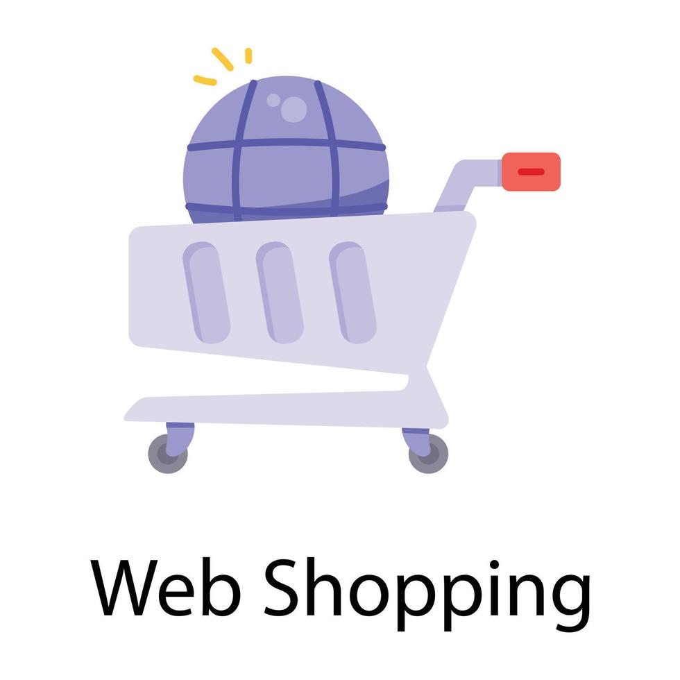 Trendy Web Shopping vector