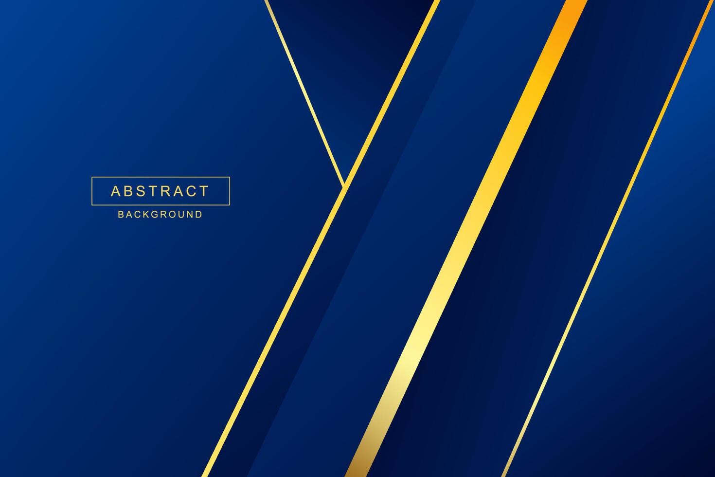 Vector luxury background with modern blue and gold color