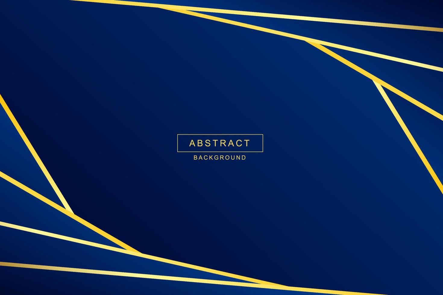 Vector modern blue and gold abstract background