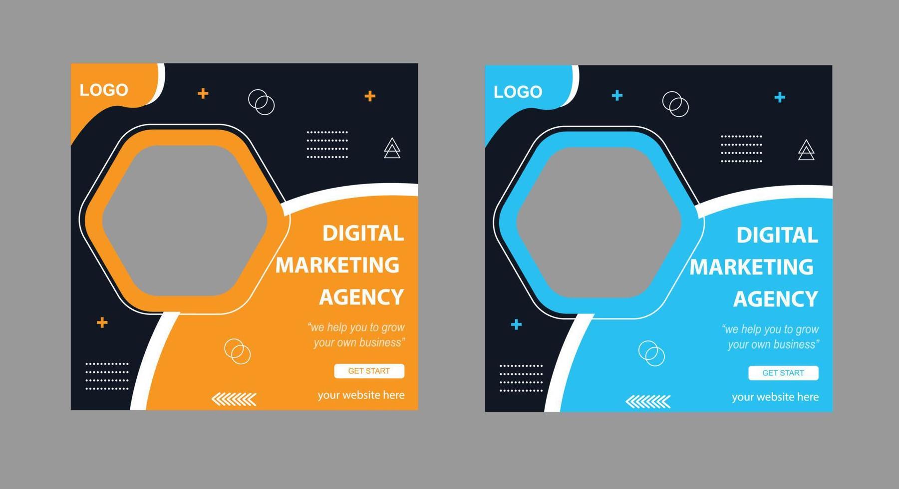 Social Media Post Design vector