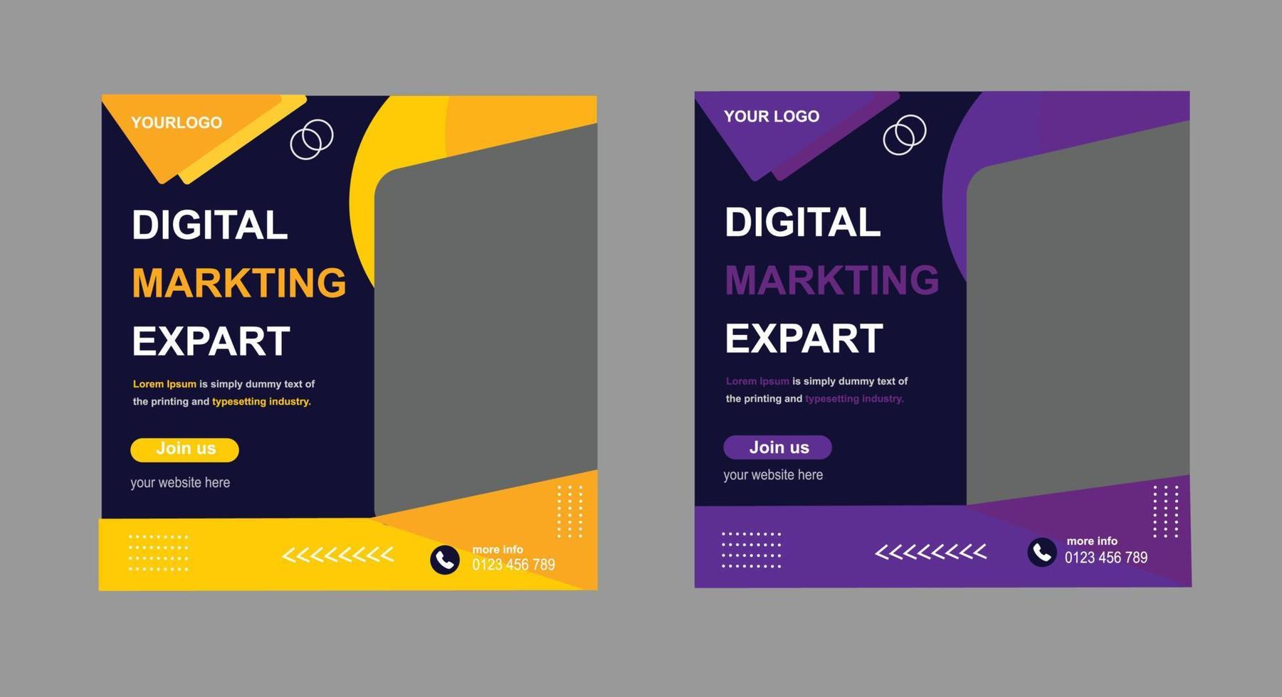 Social Media Post Design vector