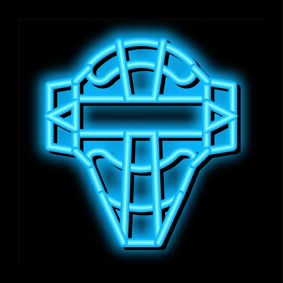 Protection Mask neon glow icon illustration vector