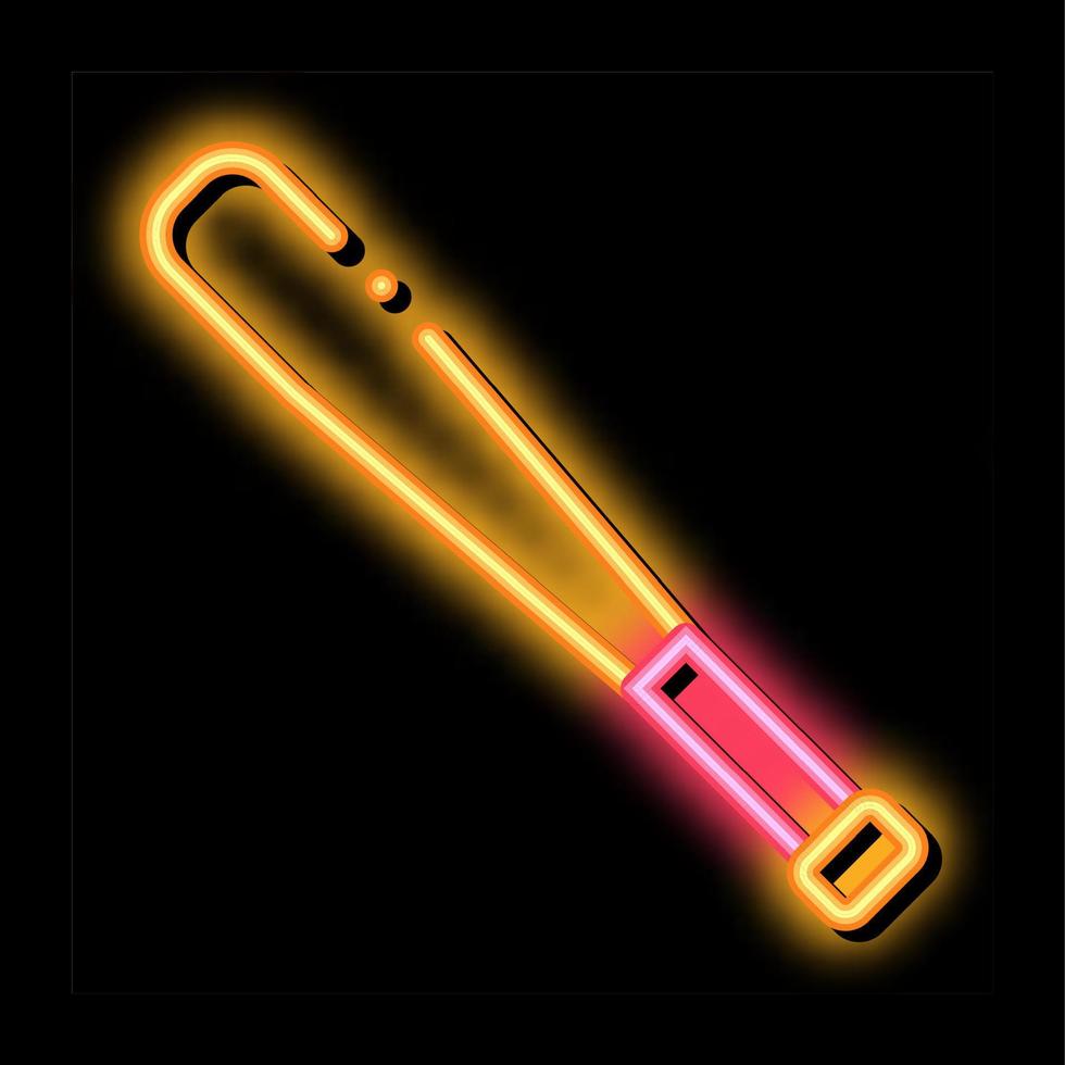 Baseball Bit neon glow icon illustration vector