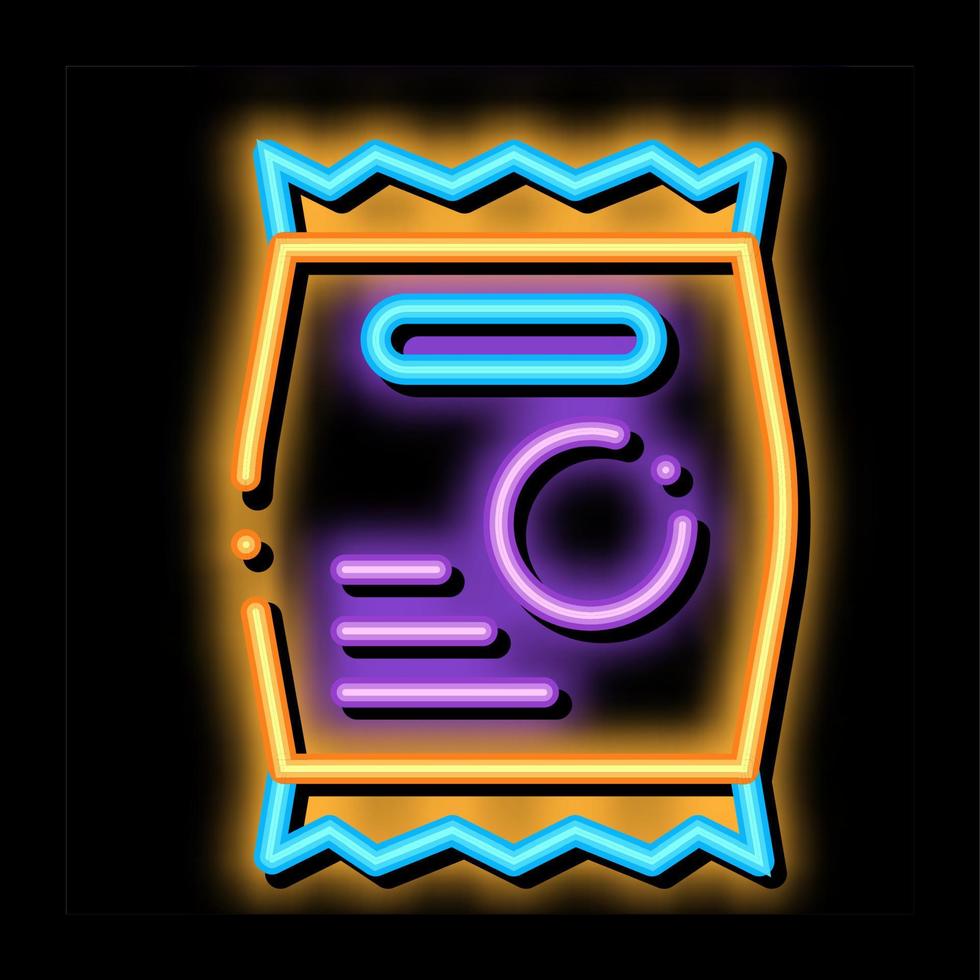 Package With Sport Nutrition neon glow icon illustration vector