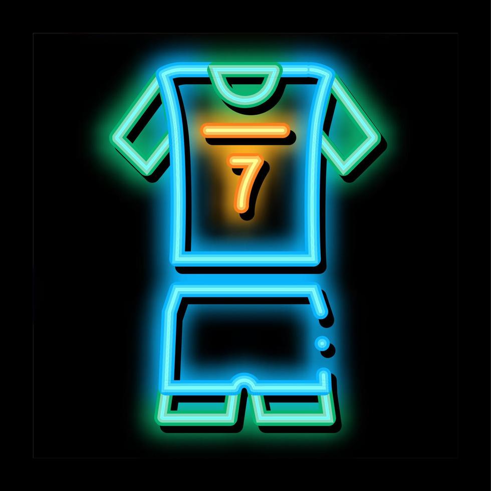 Volleyball Uniform neon glow icon illustration vector