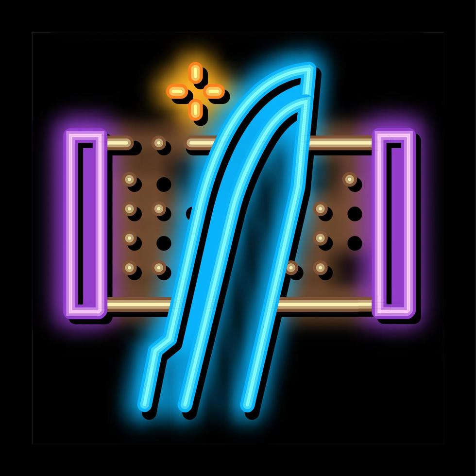 Sharpening Tool neon glow icon illustration vector