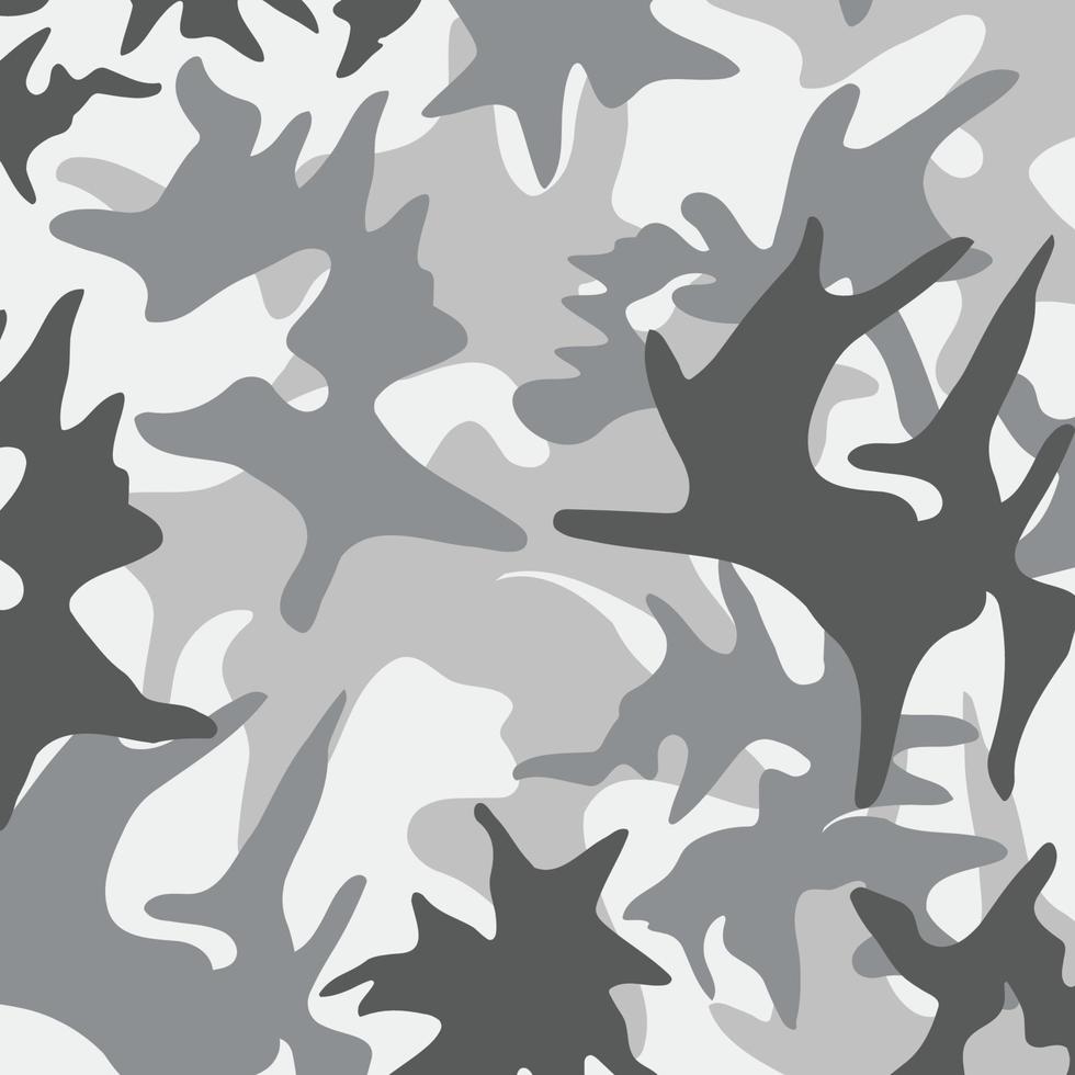 fondo militar de patrón de rayas de camuflaje abstracto gris blanco adecuado para tela impresa y embalaje vector