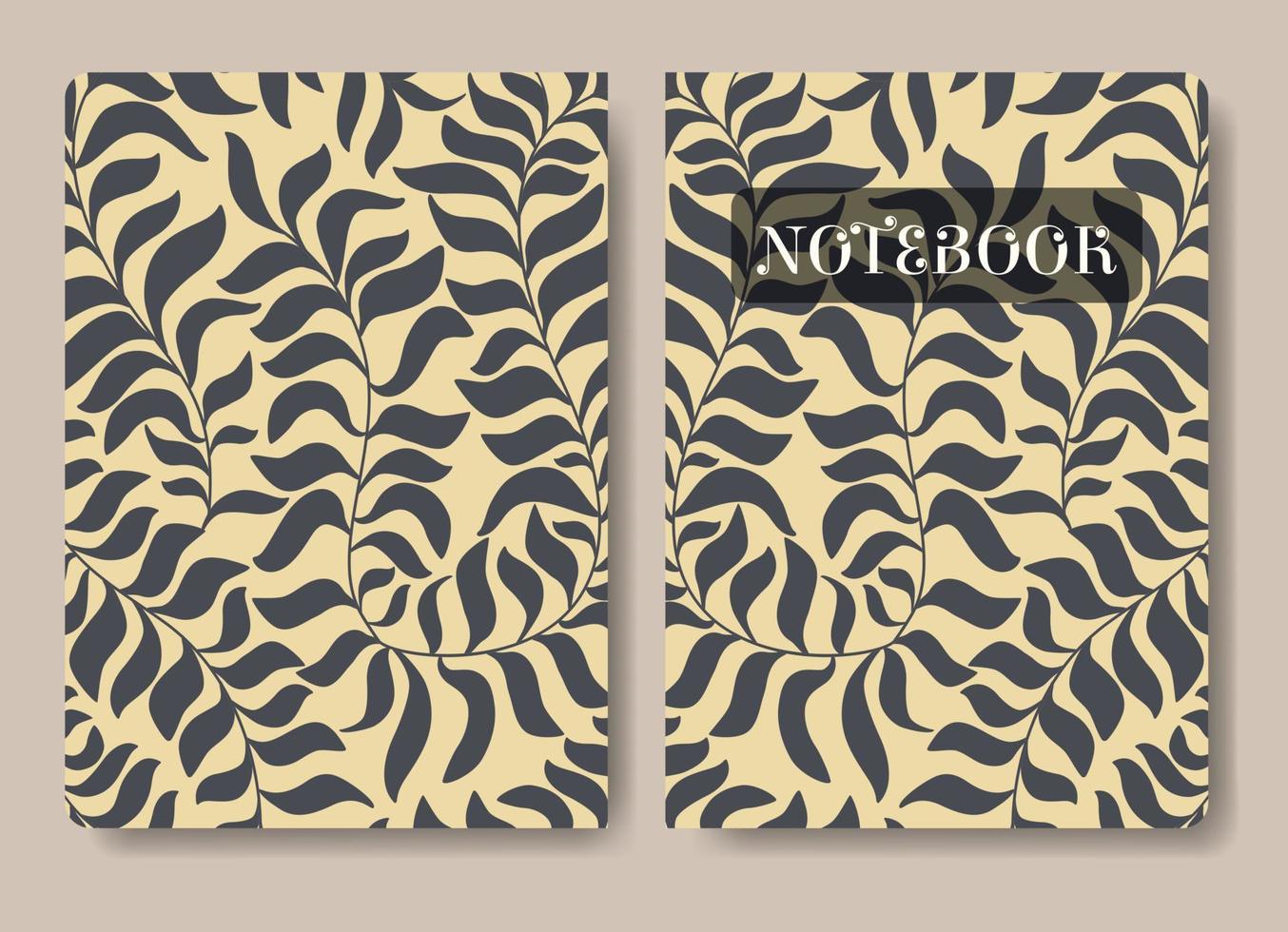 Abstract art nature leaves background template for notebooks, books, wallpapers, cards, prints, posters, stories, social media. Modern art style creative trendy vector illustrations