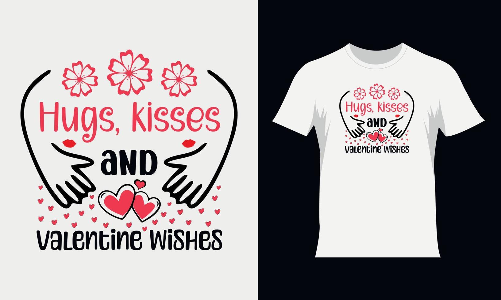 Valentine SVG t-shirt design. Valentine's typography Tshirt design vector