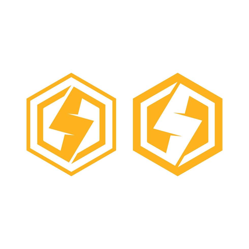 plantilla de diseño de ilustración de conjunto de iconos de vector de logotipo eléctrico flash. bolt energy icon.electric logo flash vector bolt