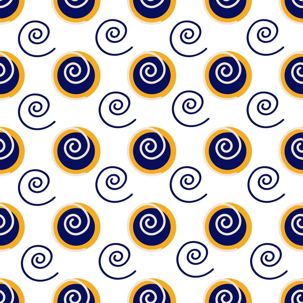 Background of circles and a curl vector