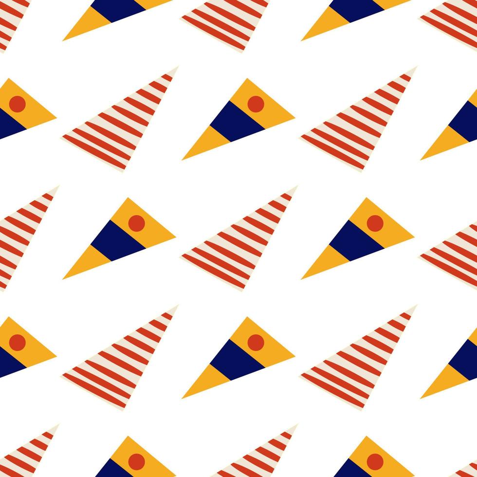 Abstract pattern of triangles vector
