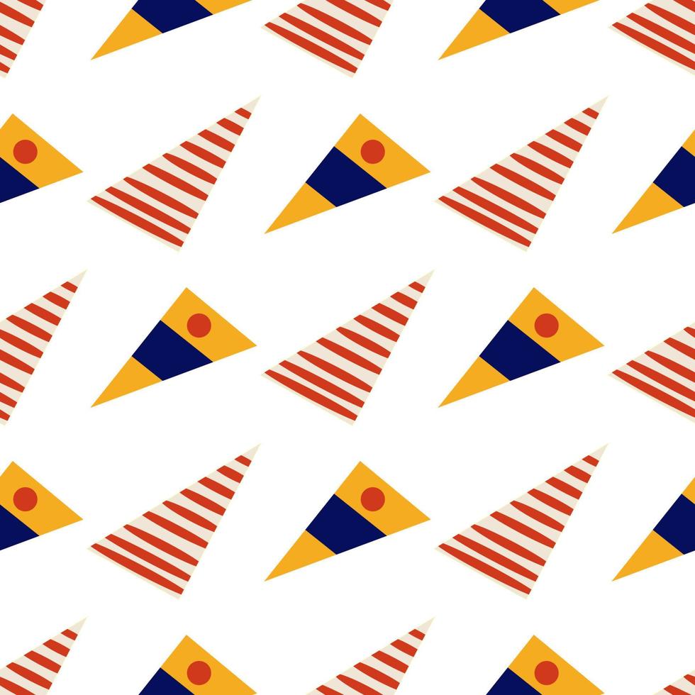 Abstract pattern of triangles vector