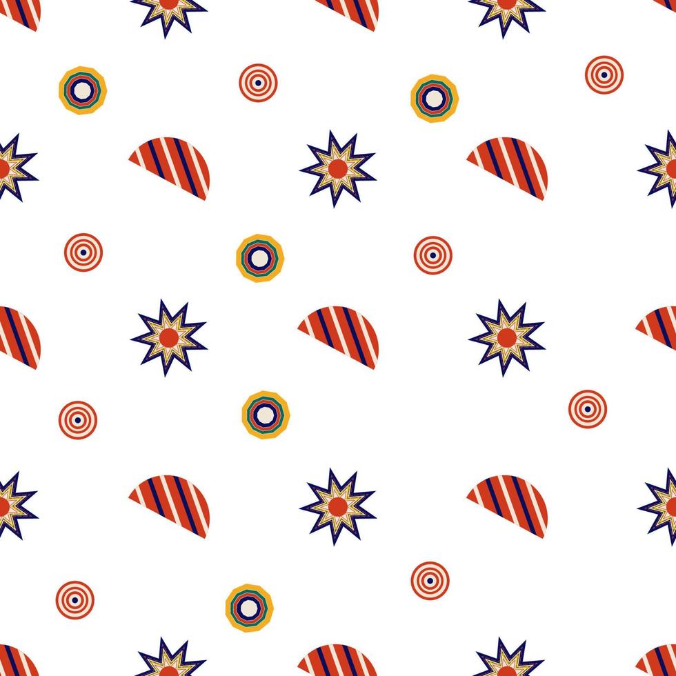 Geometric background with stars vector