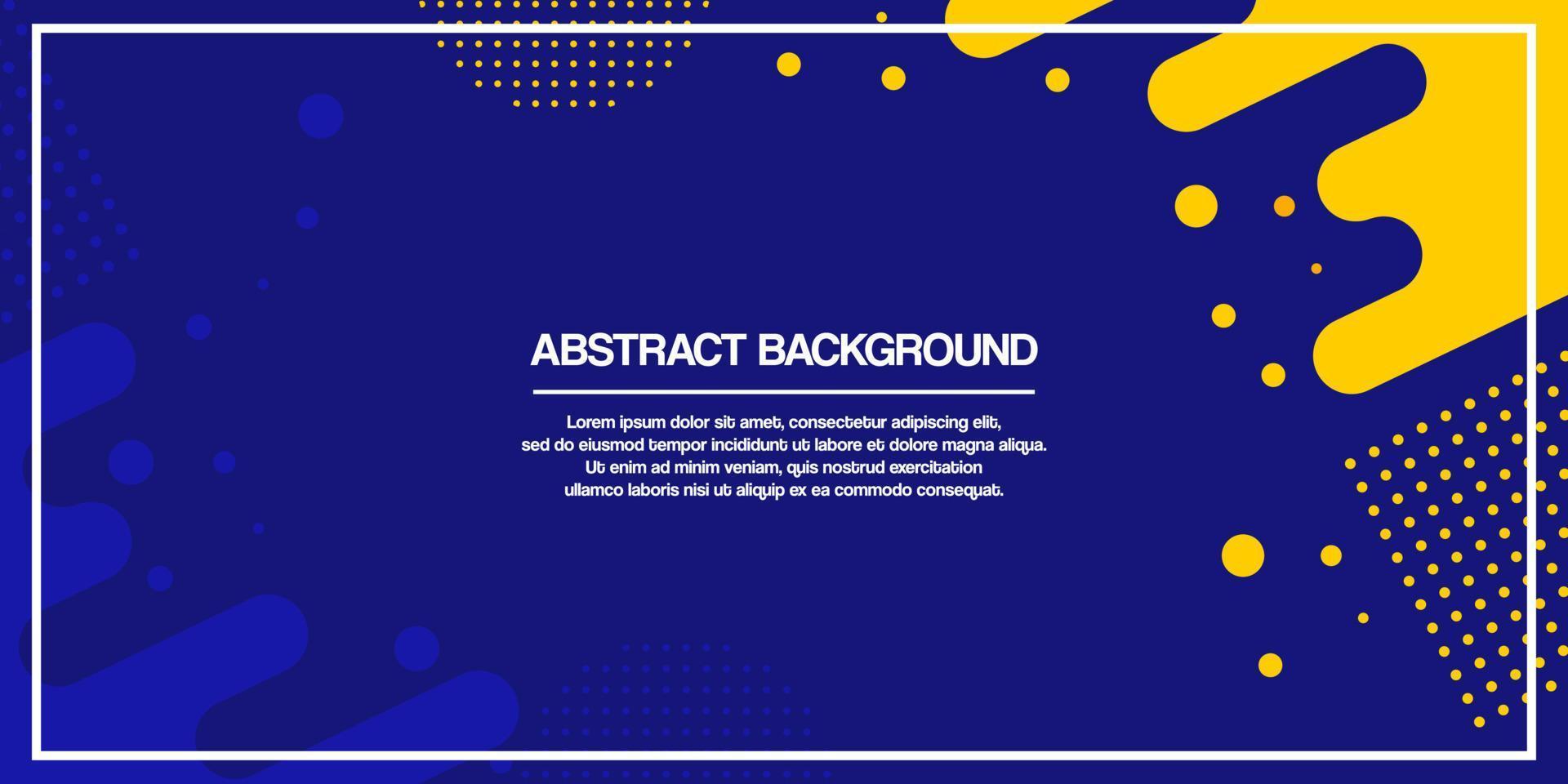 a background abstract with blue and yellow color vector