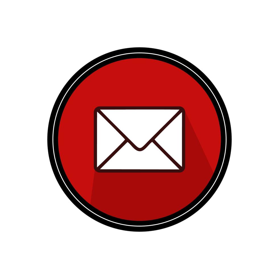 mail illustration for logo or icon in vector