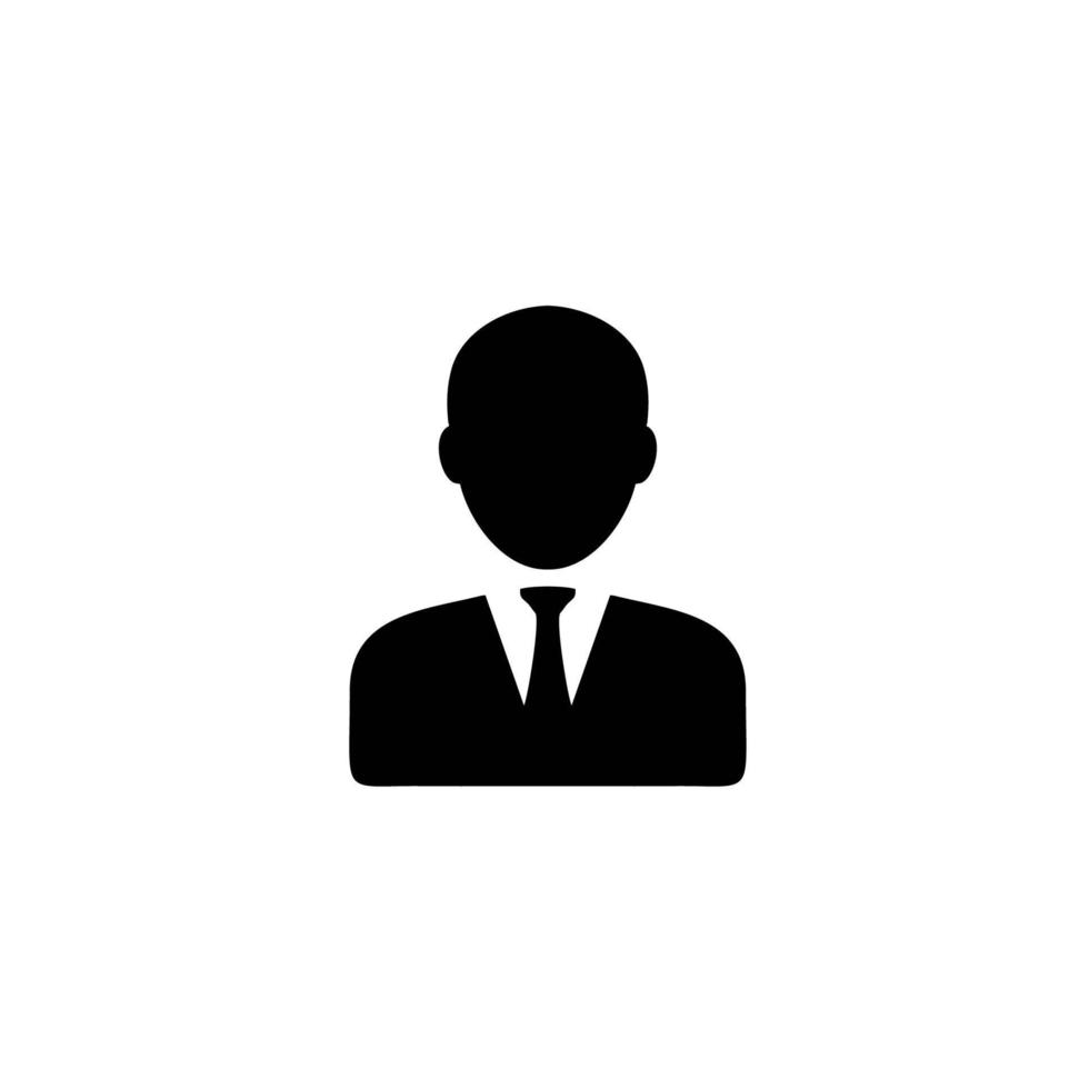 profile man in silhouette vector