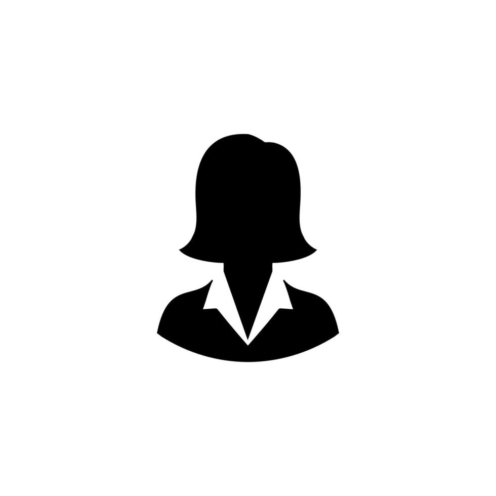 profile woman in silhouette vector