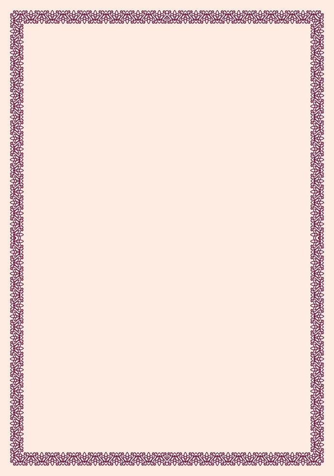 Vector frame for certificate, letterhead, invitation
