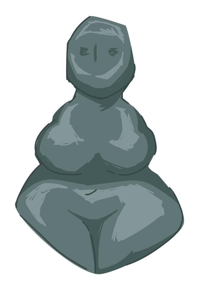 Prehistoric culture statuettes and totem of venus vector