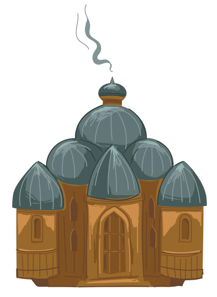 Censer with smoke, christian religion tradition vector