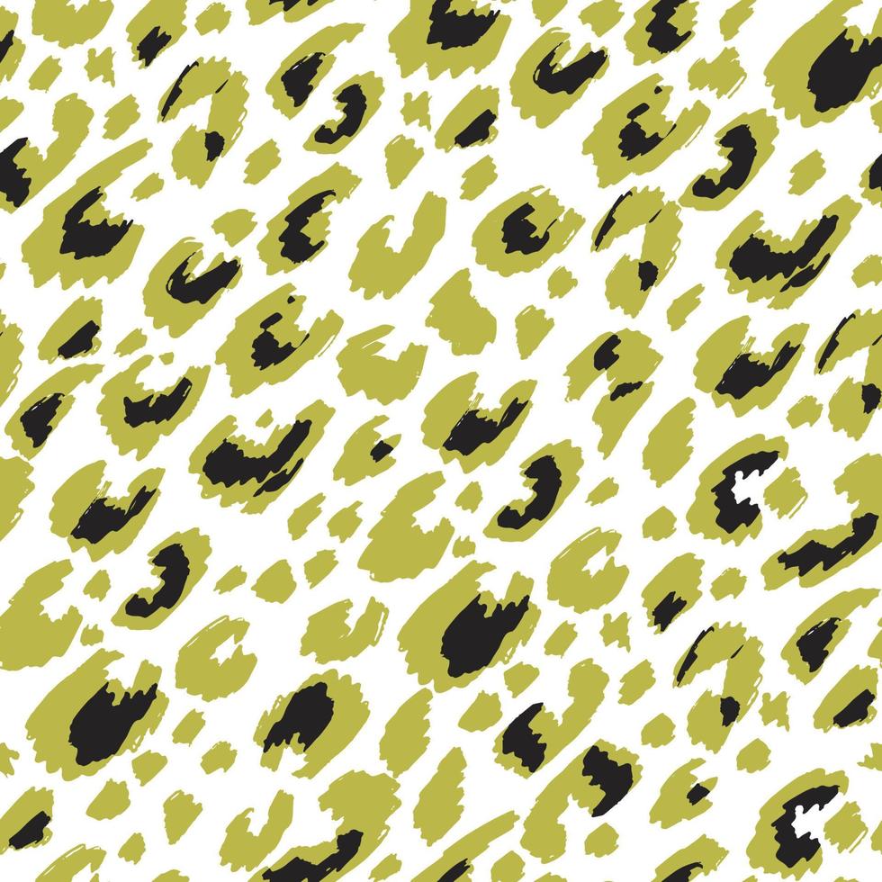 Leopard print, animal camouflage seamless pattern vector