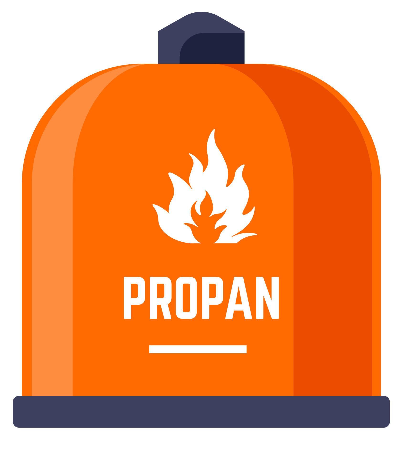 Propane or butane flammable sources of energy 17794332 Vector Art at