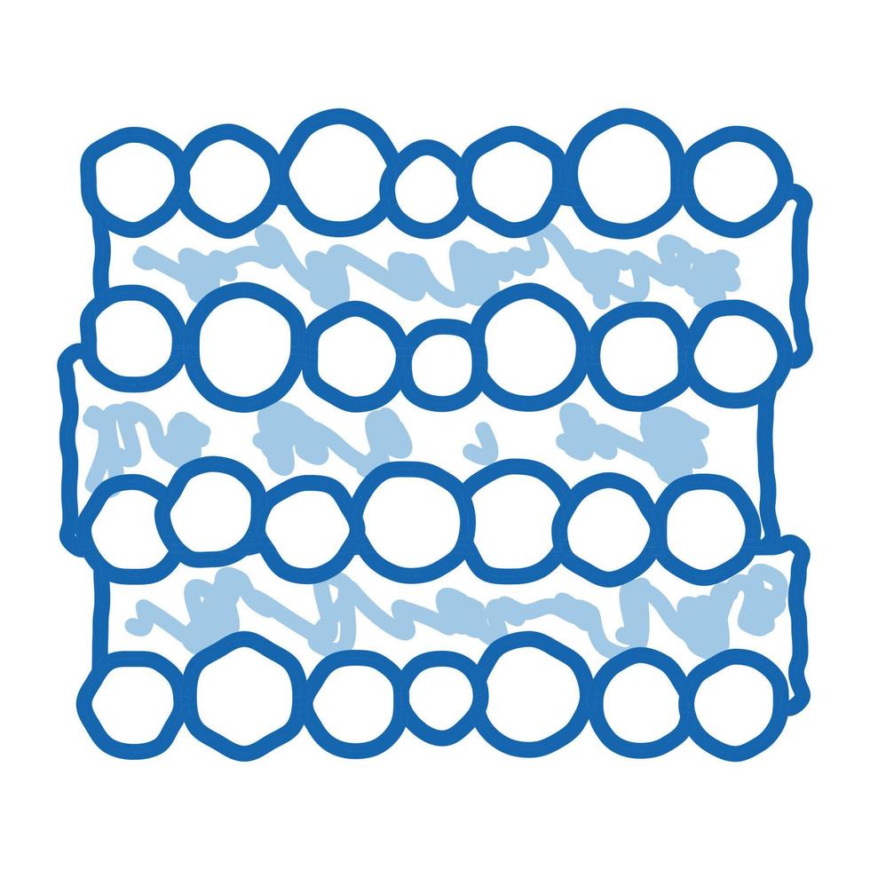tree trunk heap doodle icon hand drawn illustration vector