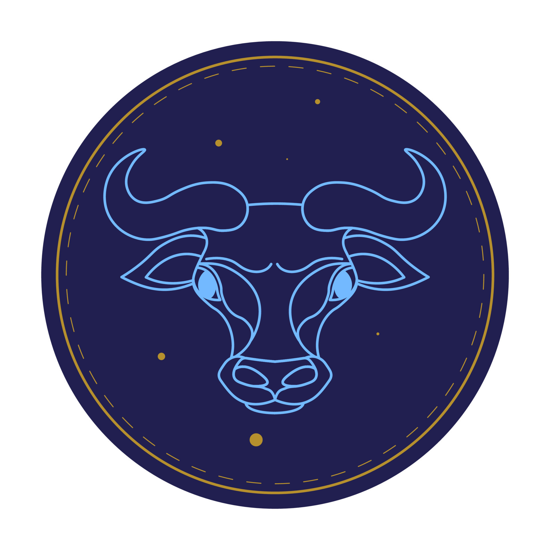 Taurus astrological sign, horoscope symbol of bull 17794942 Vector Art ...