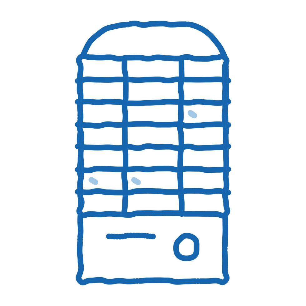 vector de dispositivo fresco de ventilador de aire acondicionado portátil