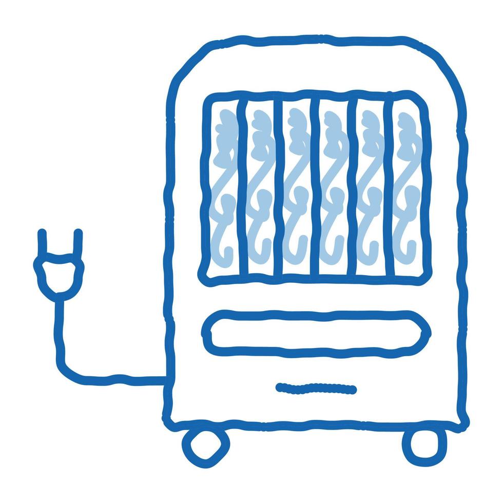 Portable Air Climate System On Vector Rollers