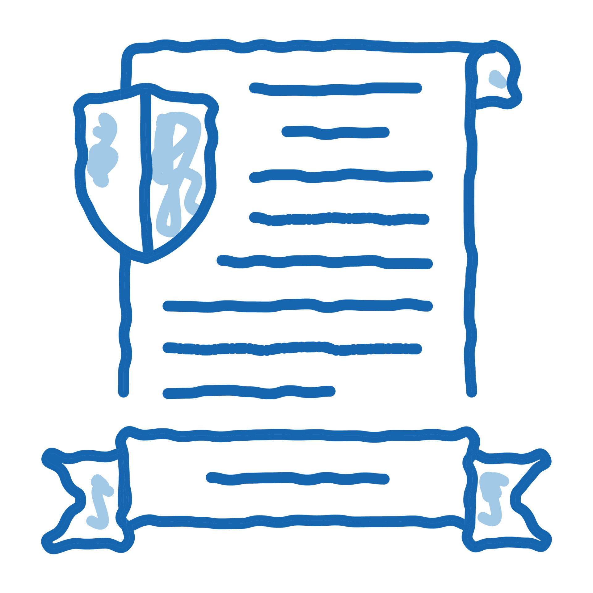 insurance license doodle icon hand drawn illustration 17795456 Vector