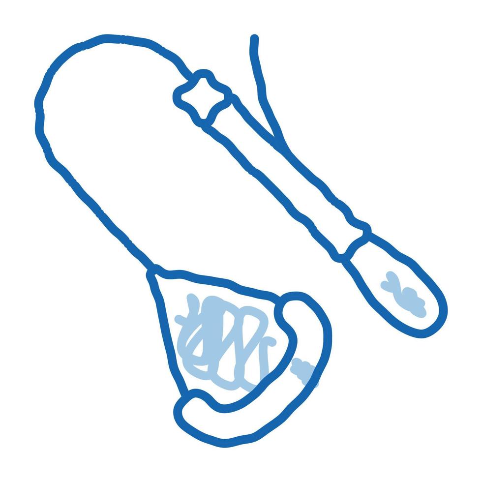 Alpinism Metallic Device With Handle doodle icon hand drawn illustration vector