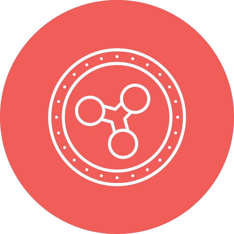 Ripple Line Circle Background Icon vector