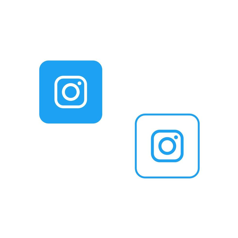 icono de instagram o logotipo en vector