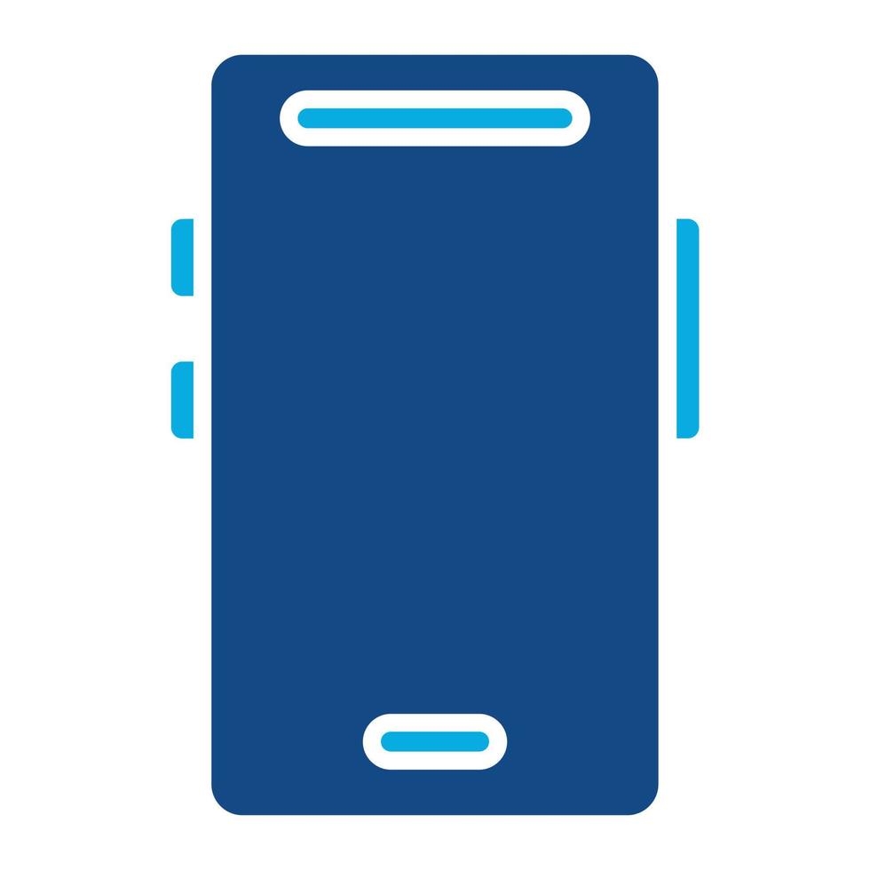 Smartphone Glyph Two Color Icon vector